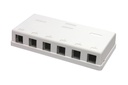 6-PORT KEYSTONE SURFACE-MOUNT BOX