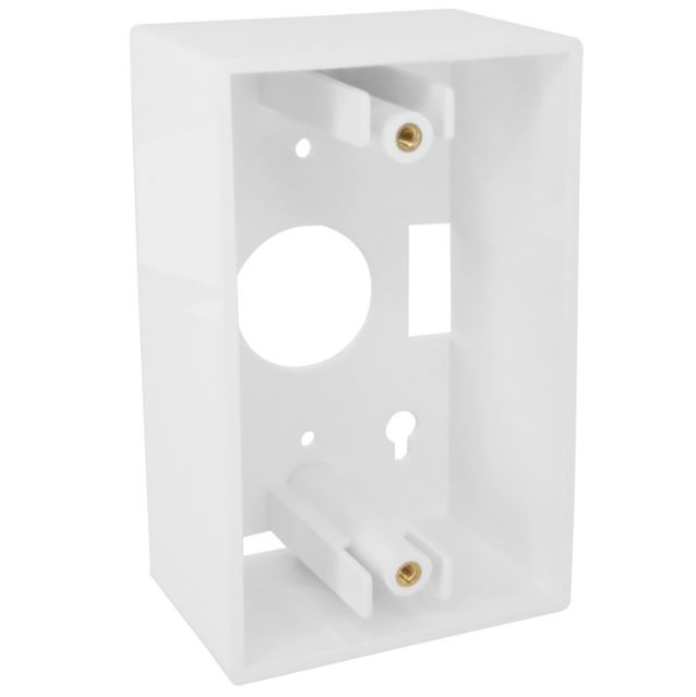 SINGLE GANG SURFACE MOUNT BOX WHITE