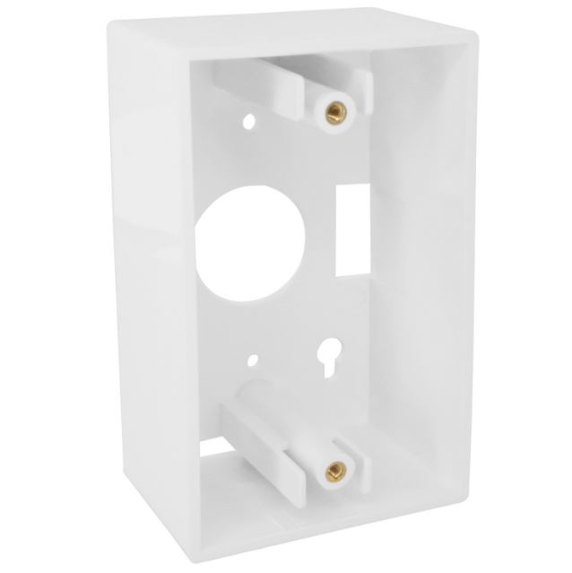 WHITE BACK BOX FOR WALL PLATES