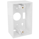 SINGLE GANG SURFACE MOUNT BOX WHITE