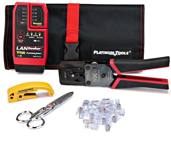 PLATINUM TOOLS EXO ezEX-RJ45 TERMINATION AND TESTER KIT