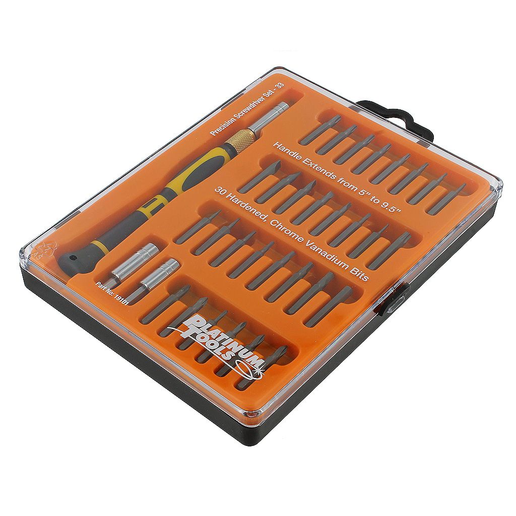 PLATINUM TOOLS 33-PIECE SCREWDRIVER SET 