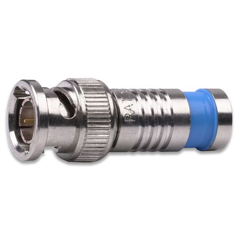 PLATINUM TOOL BNC MALE RG6 CONNECTOR - QUAD-COMPRESSION (25/BAG)