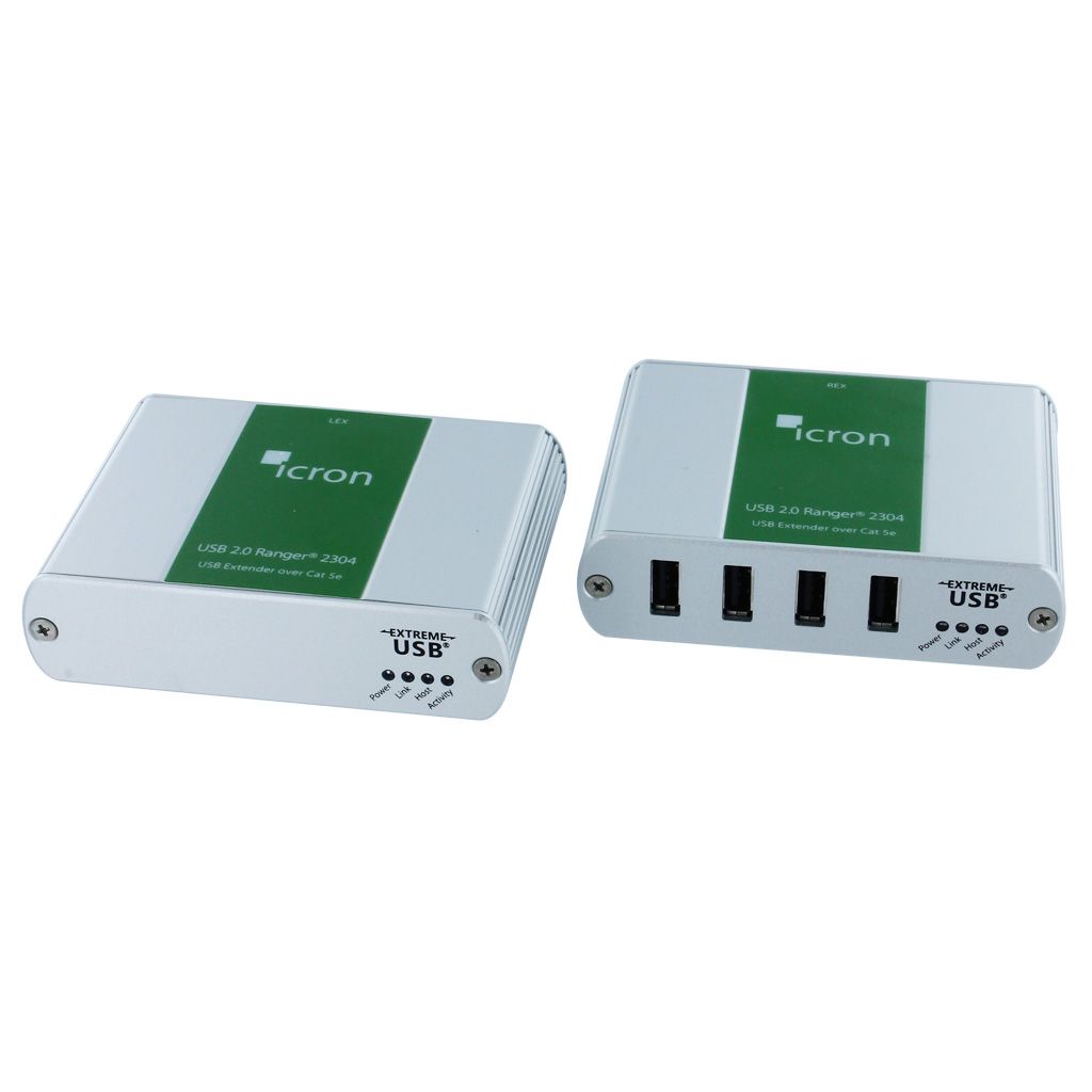 ICRON RANGER 2304 4-PORT USB 2.0 CAT5 100M