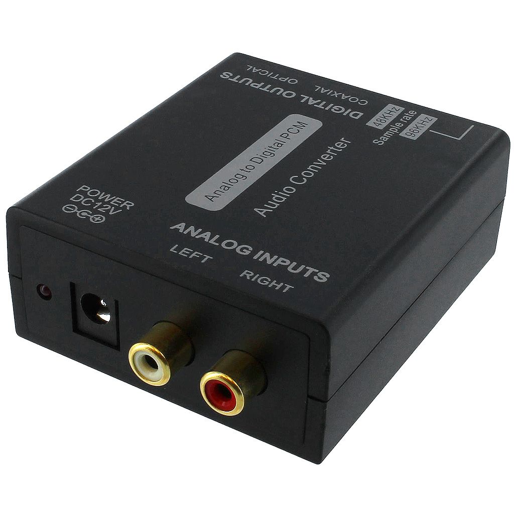 STEREO AUDIO L/R TO DIGITAL COAX & TOSLINK CONVERTER
