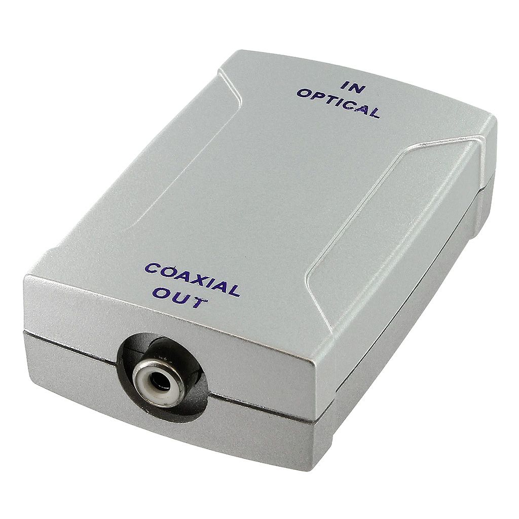 TOSLINK TO DIGITAL COAX RCA AUDIO CONVERTER