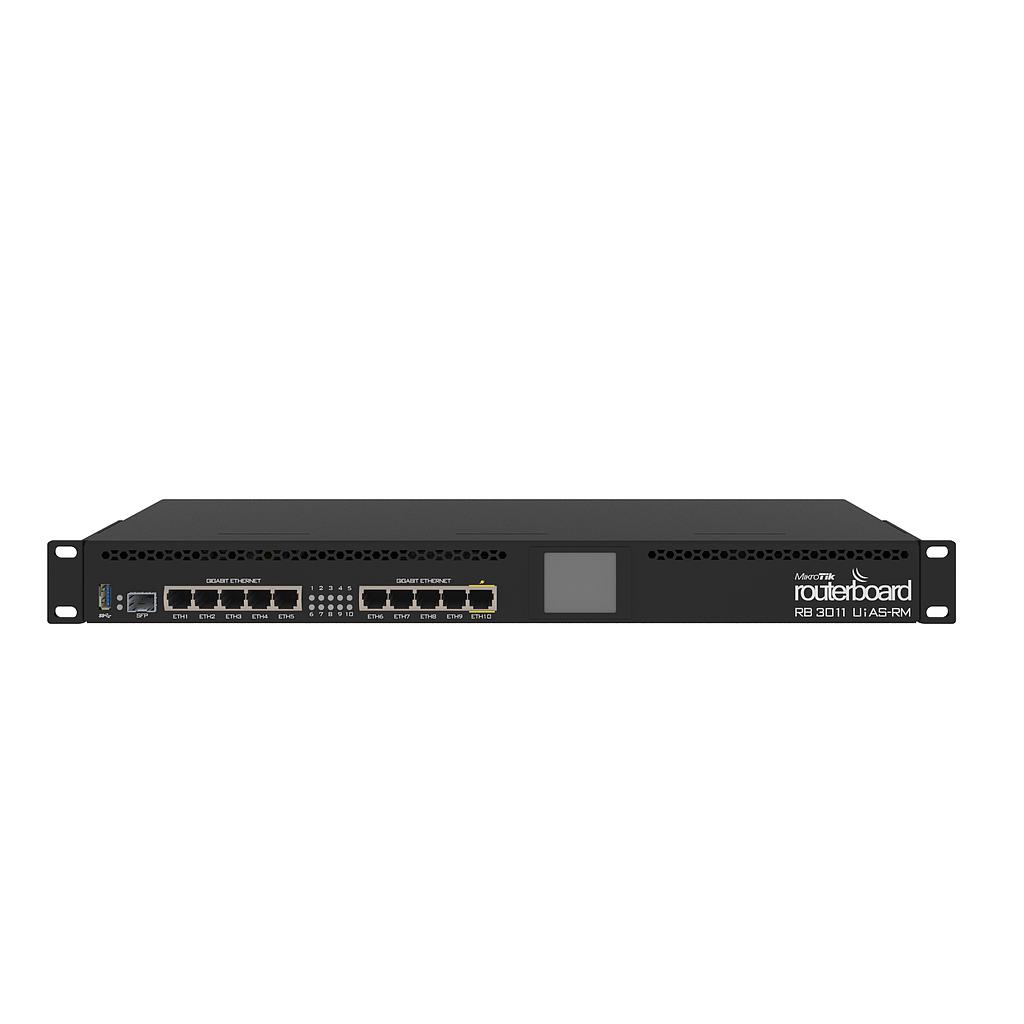 MIKROTIK 1U LCD 10-PORT GIGABIT SFP ROUTER 