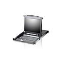 ATEN 8-PORT 1U 17"  LCD SLIDEAWAY CONSOLE W/KVM