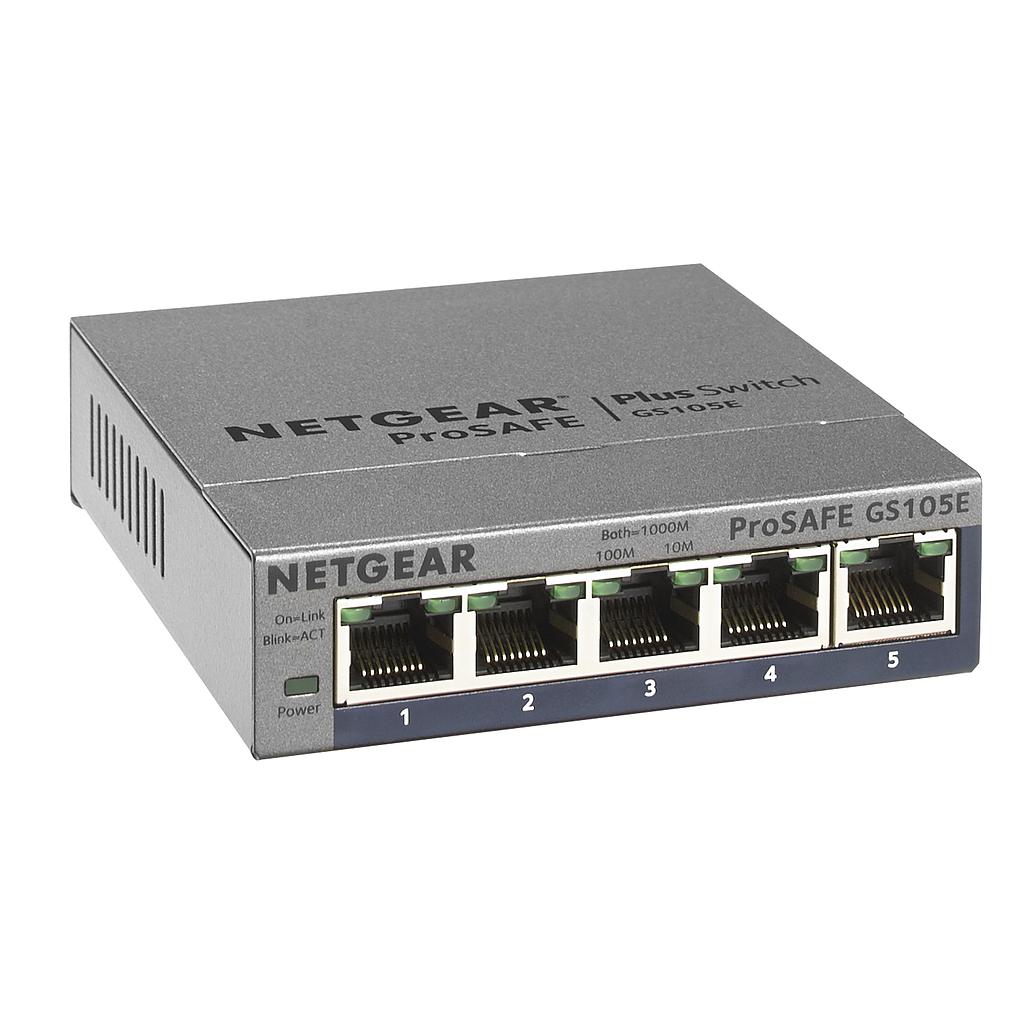 NETGEAR PROSAFE PLUS 5-PORT 10/100/1000 SWITCH