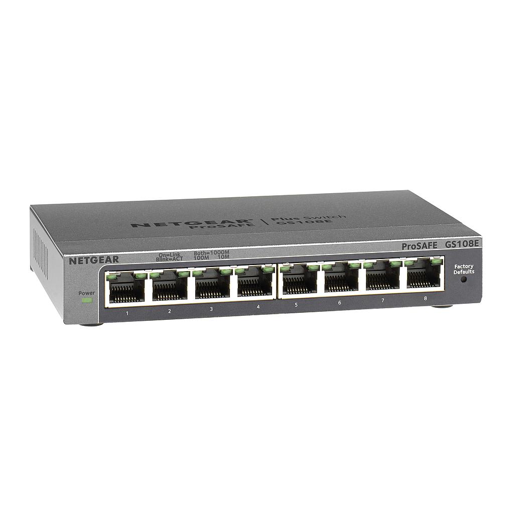 NETGEAR PROSAFE PLUS 8-PORT 10/100/1000 SWITCH