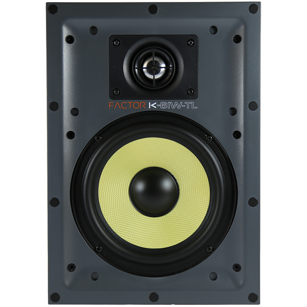 FACTOR 6.5" KEVLAR IN-WALL TRIMLESS 125W SPEAKERS (PAIR)