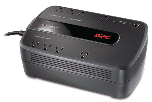 APC 8-OUTLET BACK-UPS ES UPS (390W/650VA)