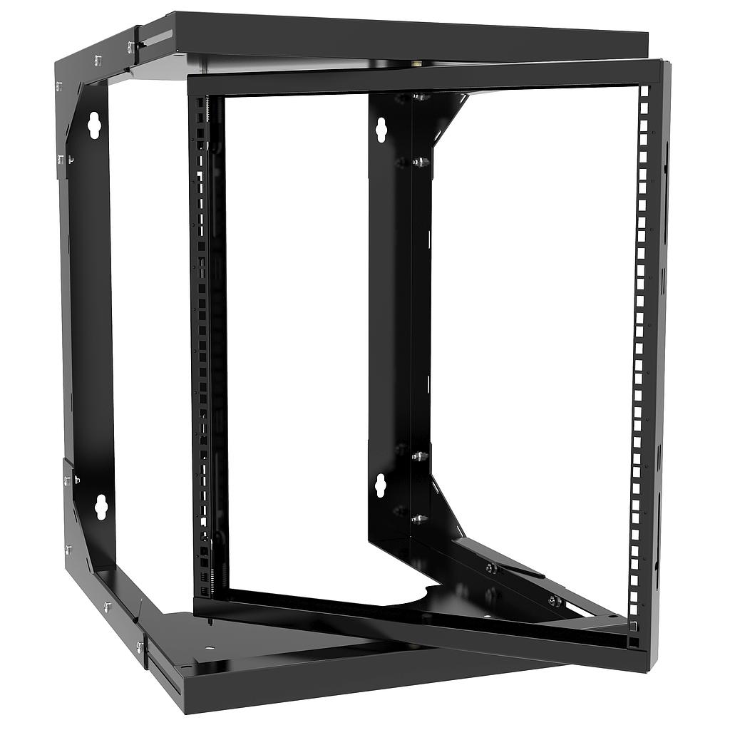 HAMMOND 12U CTR PIVOTING 18" - 24" WALL-MOUNT RACK