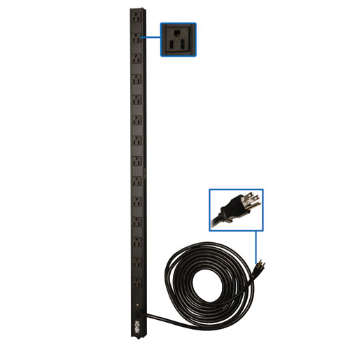 TRIPP LITE 14 OUTLET PDU (1.4KW/120V)(15A) - VERTICAL