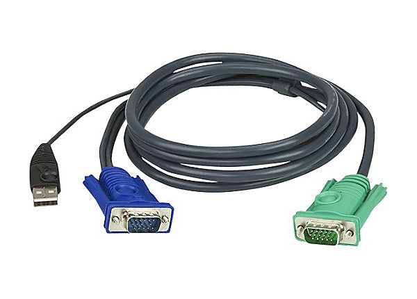 ATEN USB KVM CABLE W/3-IN-1 SPHD