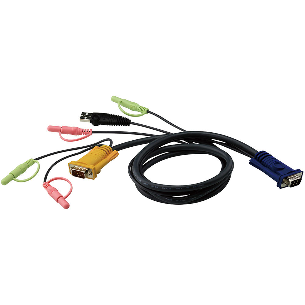 ATEN USB KVM CABLE WITH 3 IN 1 SPHD AND AUDIO