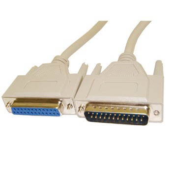 SERIAL DB25 M/F CABLE RS-232