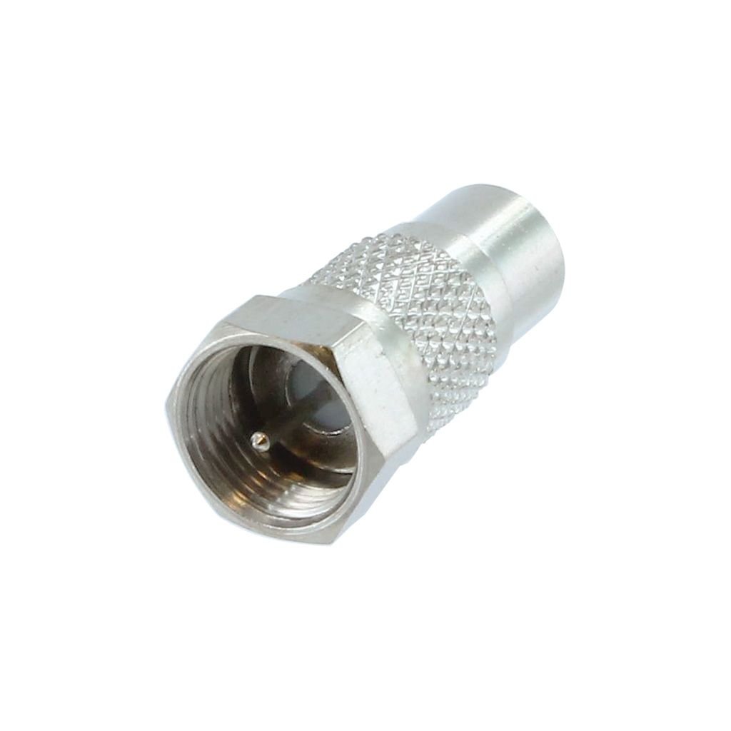 F-TYPE CONNECTOR MALE TO RCA FEMALEA DAPTER