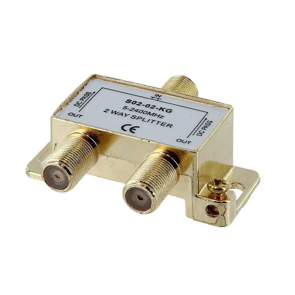 2-WAY COAX CABLE SPLITTER