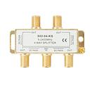 4-WAY WAY COAX CABLE SPLITTER