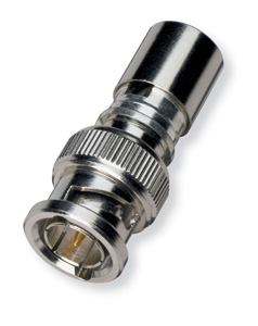 WHITE SANDS BNC MALE RG6 CONNECTOR - QUAD-COMPRESSION