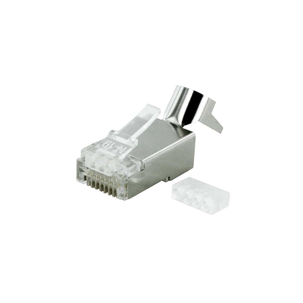 SHIELDED RJ45 CAT6/CAT6A SOLID/STRANDED 23AWG CONNECTOR (50/BAG)