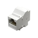 RJ45 CAT6 F/F COUPLER WHITE KEYSTONE JACK