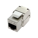 RJ45 CAT6A SHIELDED SLIM KEYSTONE JACK (180°)