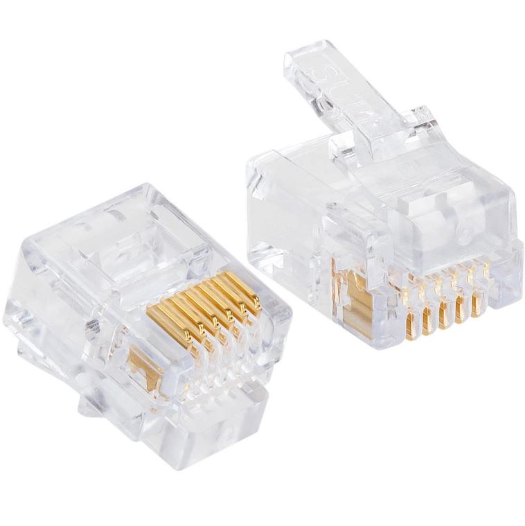 PLATINUM TOOLS EZ-RJ11/12 CONNECTOR (50/BAG)