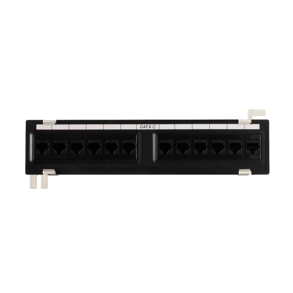 RJ45 CAT6 12-PORT WALL-MOUNT PATCH PANEL