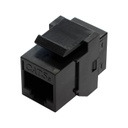 RJ45 CAT5E F/F COUPLER BLACK KEYSTONE JACK