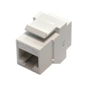 RJ45 CAT5E F/F COUPLER WHITE KEYSTONE JACK