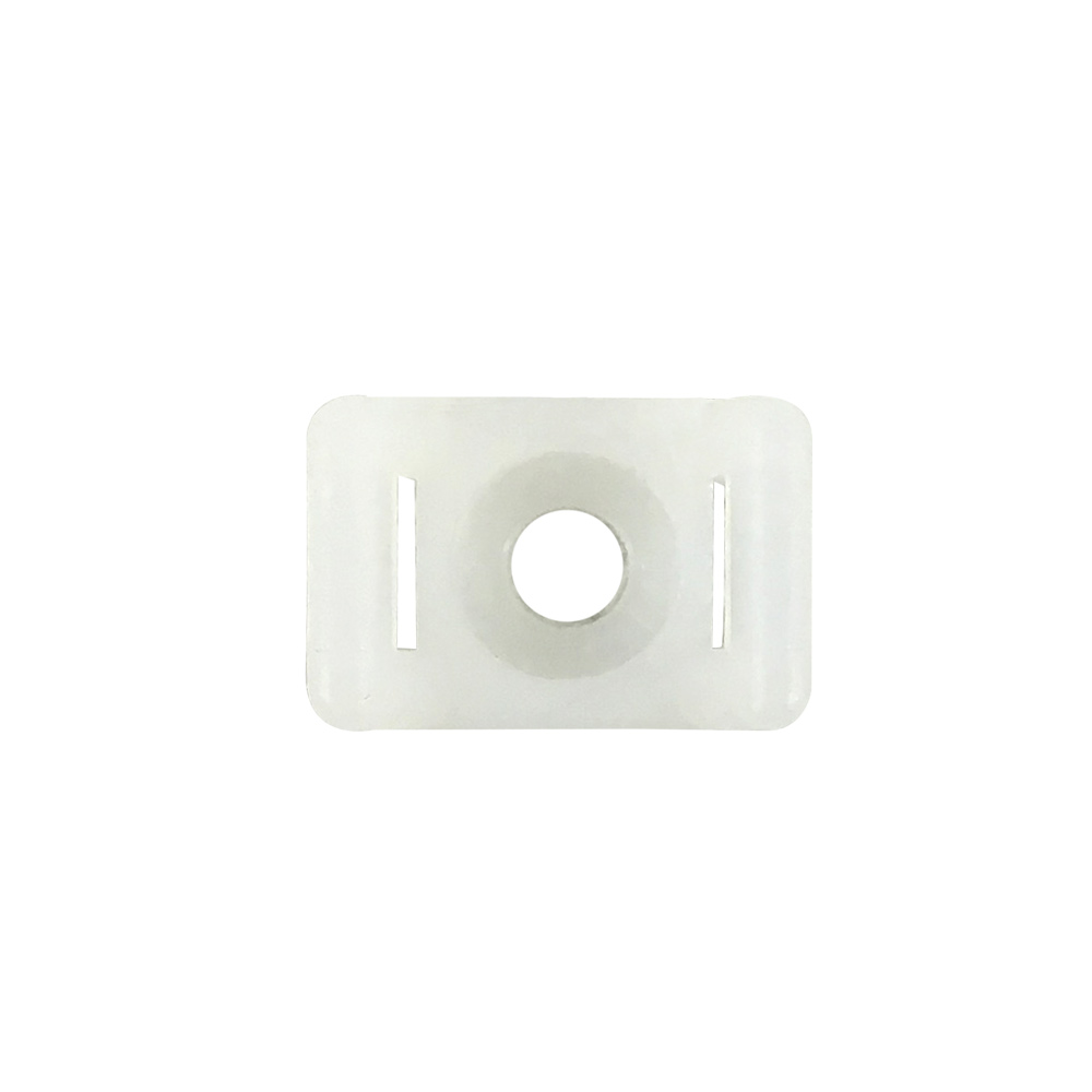 CABLE TIE WALL-MOUNT ANCHOR SCREW TYPE 0.60" WHITE (100/BAG)