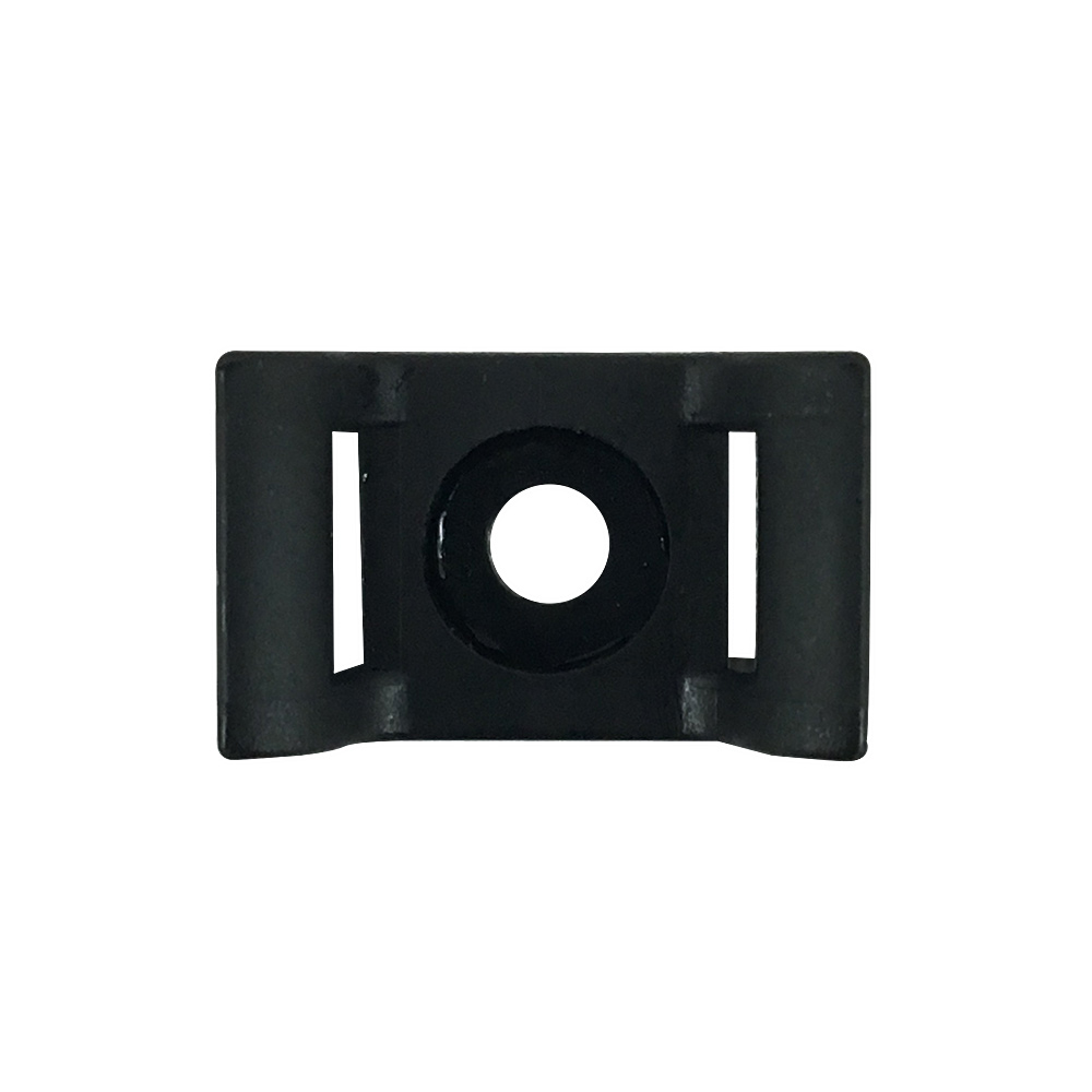 CABLE TIE WALL-MOUNT ANCHOR SCREW TYPE 1" BLACK (100/BAG)