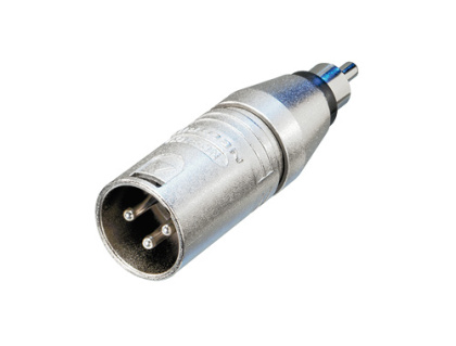 NEUTRIK XLR MALE TO RCA MALE PLUG