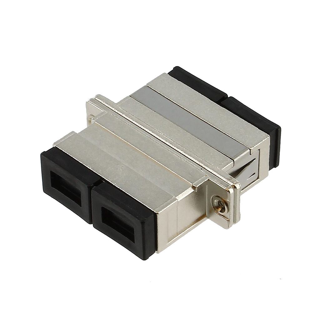 SC-SC F/F MM DUPLEX PANEL MOUNT METAL FIBER OPTIC ADAPTER