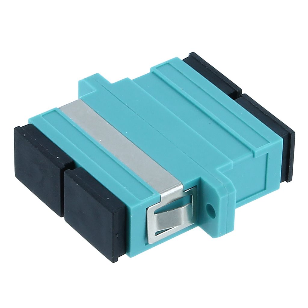 SC-SC F/F MM 10G (OM3) DUPLEX PANEL MOUNT FIBER OPTIC ADAPTER