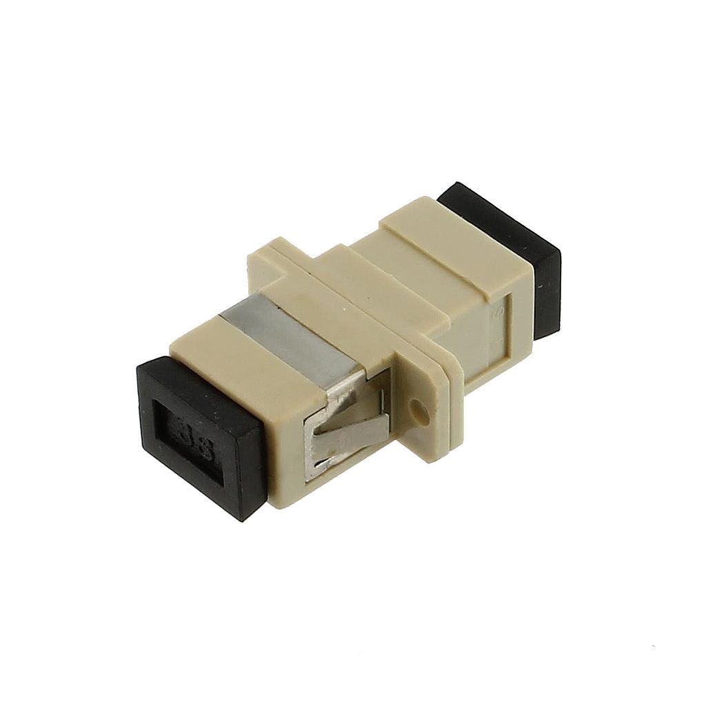 SC-SC F/F MM SIMPLEX PANEL MOUNT PLASTIC FIBER OPTIC ADAPTER