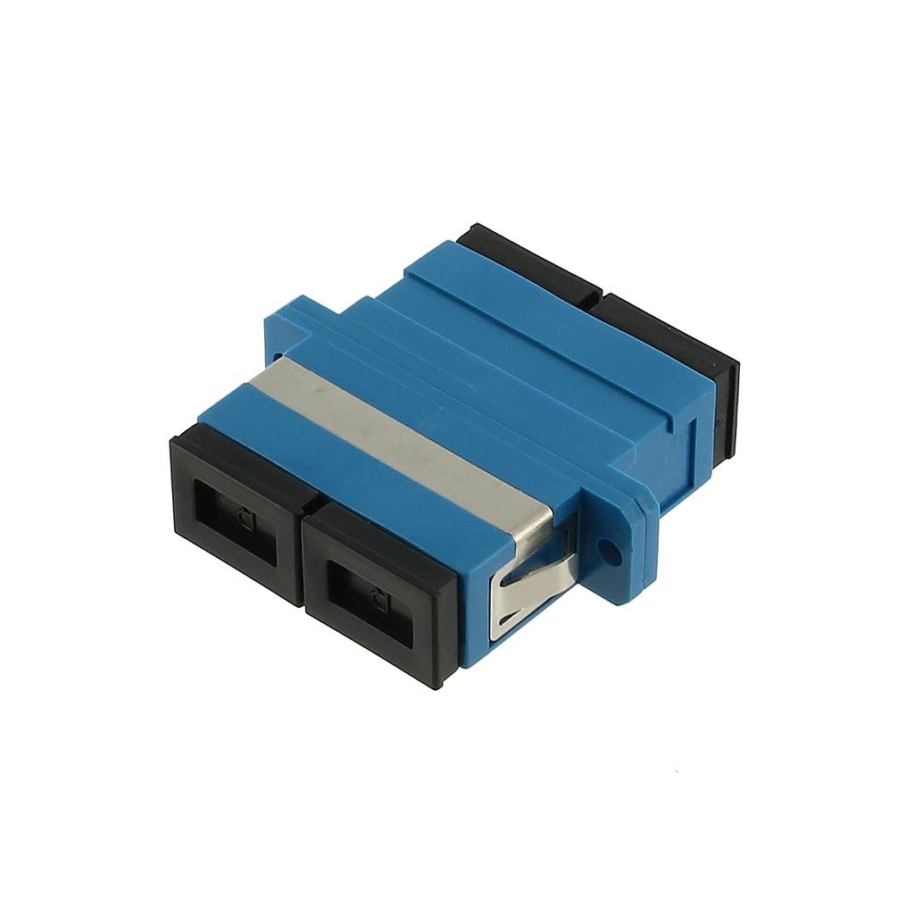 SC-SC F/F SM DUPLEX PANEL MOUNT PLASTIC FIBER OPTIC ADAPTER