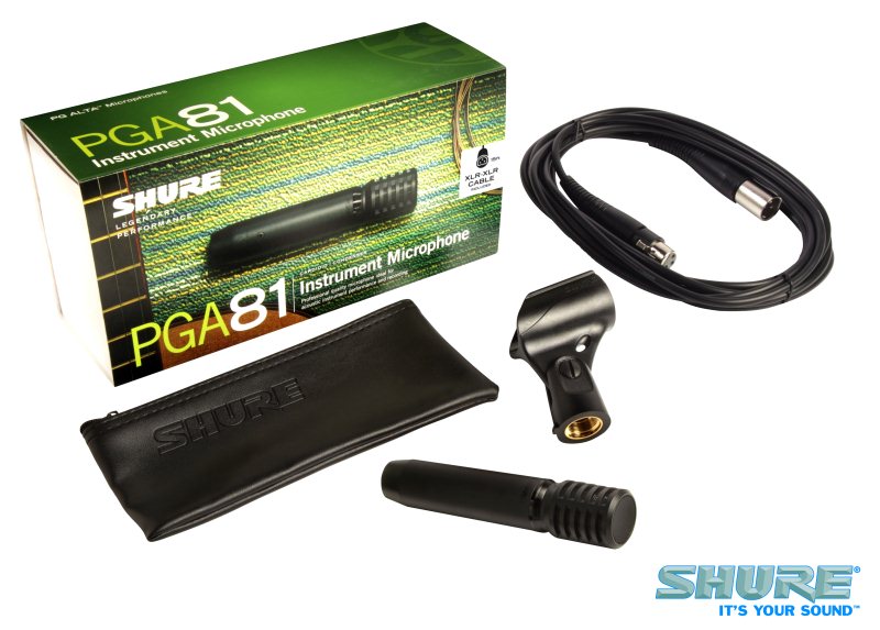 SHURE INSTRUMENT MICROPHONE PGA81XLR