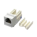 RJ12 CAT3 SLIM WHITE KEYSTONE JACK (110 PUNCH DOWN)