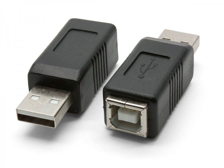 USB ADAPTER A-MALE TO B-FEMALE