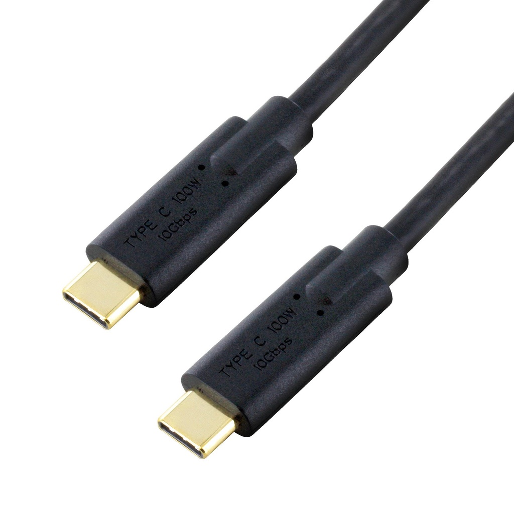 USB C TO USB C 3.2 GEN 2x1 10G DEVICE CABLE BLACK