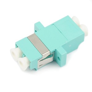 LC-LC F/F MM 10G (OM3) DUPLEX PANEL MOUNT PLASTIC FIBER OPTIC ADAPTER