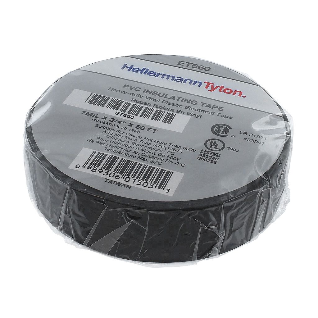 HELLERMANN ELECTRICAL TAPE 66FT ROLL 