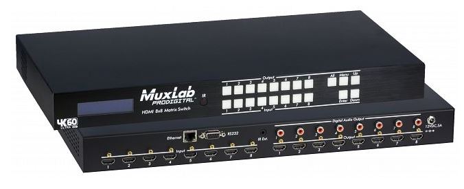 MUXLAB HDMI 8X8 MATRIX SWITCH 4K/60