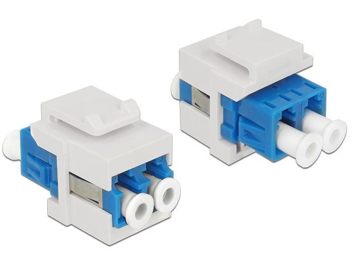 LC-LC SINGLE-MODE DUPLEX FIBER KEYSTONE JACK