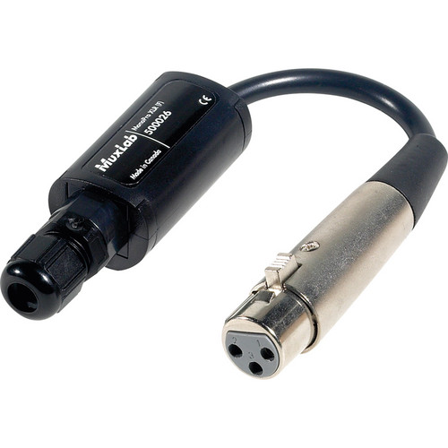 MUXLAB MONOPRO FEMALE XLR AUDIO BALUN