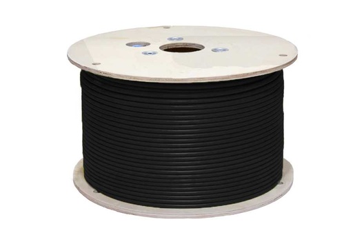 [VC064-700/A/S/BK] CAT6A 1000' BLACK SOLID SHIELDED F/UTP NETWORK BULK CABLE