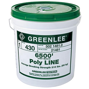 [GL21481] GREENLEE POLY LINE 6500' (1 PLY)